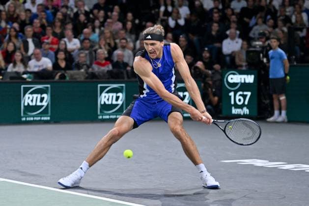 Final Of The Rolex Paris Masters German tennis player, Alexander Zverev, wins the final of the Rolex Paris Masters 2024 against Ugo Humbert, french tennis player on November 3, 2024. Photo by Tomas Stevens ABACAPRESS.COM Paris France  Copyright: xStevensxTomas ABACAx