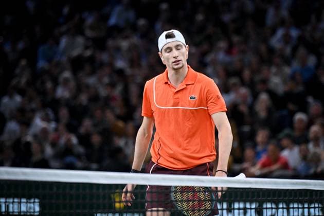 Final Of The Rolex Paris Masters French tennis player, Ugo Humbert, loses the final of the Rolex Paris Masters 2024 against Alexander Zverev on November 3, 2024. Photo by Tomas Stevens ABACAPRESS.COM Paris France  Copyright: xStevensxTomas ABACAx