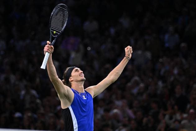 Final Of The Rolex Paris Masters Alexander Zverev (GER) wins his first Rolex Paris Masters defeating Ugo Humbert (FRA) at the 2024 Rolex Paris Masters at the Accor Arena in Paris, France, on November 3, 2024. Photo by Corinne Dubreuil ABACAPRESS.COM Paris France  Copyright: xDubreuilxCorinne ABACAx