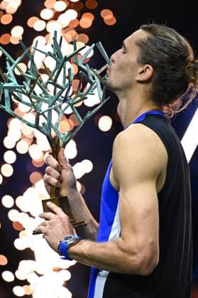 Final Of The Rolex Paris Masters Alexander Zverev (GER) wins his first Rolex Paris Masters defeating Ugo Humbert (FRA) at the 2024 Rolex Paris Masters at the Accor Arena in Paris, France, on November 3, 2024. Photo by Corinne Dubreuil ABACAPRESS.COM Paris France  Copyright: xDubreuilxCorinne ABACAx