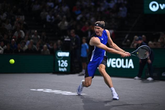 Final Of The Rolex Paris Masters Alexander Zverev (GER) wins his first Rolex Paris Masters defeating Ugo Humbert (FRA) at the 2024 Rolex Paris Masters at the Accor Arena in Paris, France, on November 3, 2024. Photo by Corinne Dubreuil ABACAPRESS.COM Paris France  Copyright: xDubreuilxCorinne ABACAx