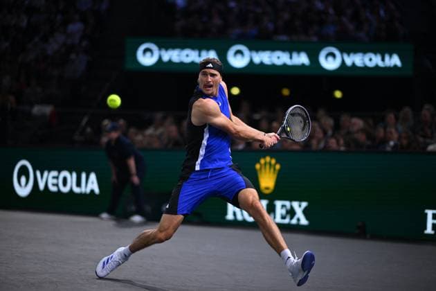 Final Of The Rolex Paris Masters Alexander Zverev (GER) wins his first Rolex Paris Masters defeating Ugo Humbert (FRA) at the 2024 Rolex Paris Masters at the Accor Arena in Paris, France, on November 3, 2024. Photo by Corinne Dubreuil ABACAPRESS.COM Paris France  Copyright: xDubreuilxCorinne ABACAx