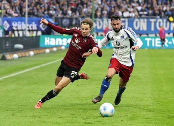 03 11 2024 Soccer Season 2024 2025 2 Soccer Bundesliga 11 Matchday Hamburger SV HSV 1 FC Nürnberg FCN Club Sportfoto Zink DaMa xdaxmax DFL regulations prohibit any use of photographs as image sequences and or quasi video only for editorial use Caspar Jander 20, 1 FC Nürnberg FCN Marco Richter 20, Hamburger SV HSV