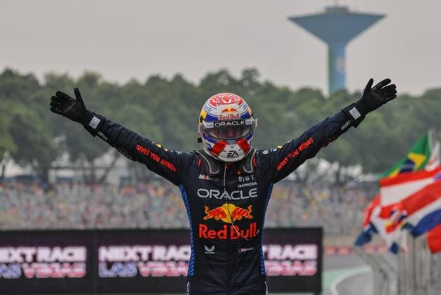 FORMULA 1 LENOVO GRANDE PREMIO DE SAO PAULO 2024 02 11 2024, Autodromo Jose Carlos Pace, Interlagos, FORMULA 1 LENOVO GRANDE PREMIO DE SAO PAULO 2024 , in the picture winner Max Verstappen NLD , Oracle Red Bull Racing nordphotoxGmbHx xBratic nph00250