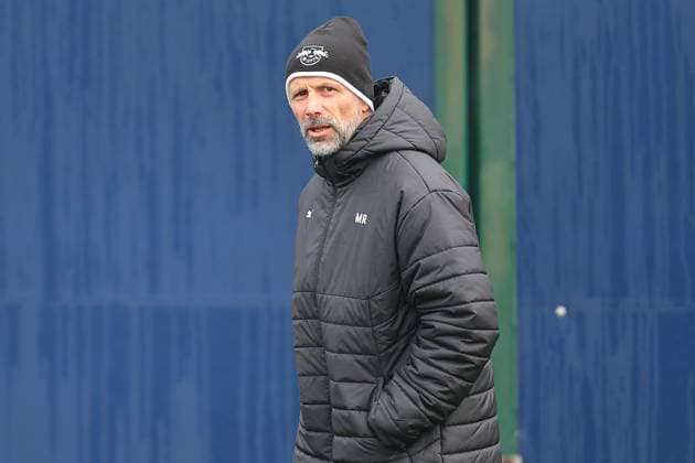 RB Leipzig Training 1 Bundesliga Leipzig, 04 11 2024, Training center at Cottaweg, Season 2024 2025, Football, Men, 1 Bundesliga , RB Leipzig Training , In the picture Coach Marco Rose ,