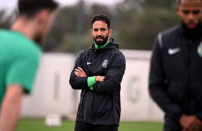Football, CL, Sporting Lisbon, Training with Ruben Amorim