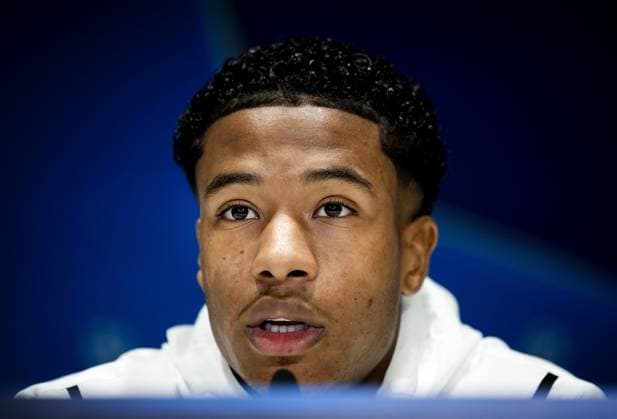 EINDHOVEN - PSV s Ryan Flamingo during a press conference, PK, Pressekonferenz prior to the Champions League match between PSV and Girona FC. ANP KOEN VAN WEEL xVIxANPxSportx xxANPxIVx 512674113 originalFilename: 512674113.jpg
