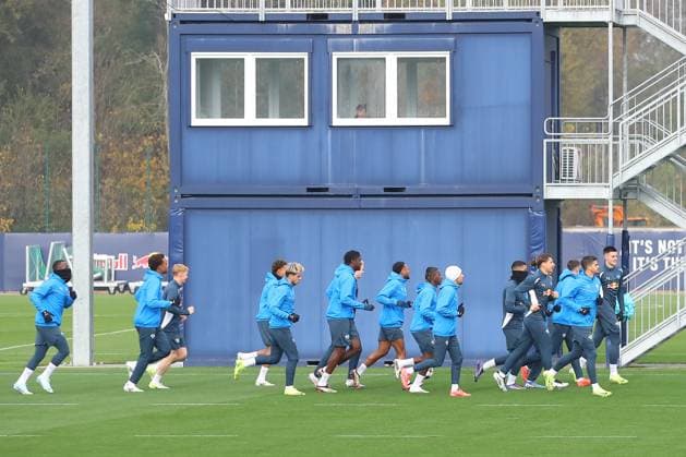RB Leipzig Training 1 Bundesliga Leipzig, 04 11 2024, Training center at Cottaweg, Season 2024 2025, Football, Men, 1 Bundesliga , RB Leipzig Training , In the picture from l ,