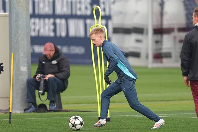 RB Leipzig Training 1 Bundesliga Leipzig, 04 11 2024, Training center at Cottaweg, Season 2024 2025, Football, Men, 1 Bundesliga , RB Leipzig Training , In the picture Arthur Denis Vermeeren ,