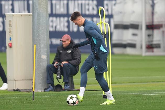 RB Leipzig Training 1 Bundesliga Leipzig, 04 11 2024, Training center at Cottaweg, Season 2024 2025, Football, Men, 1 Bundesliga , RB Leipzig Training , In the picture Benjamin Sesko ,