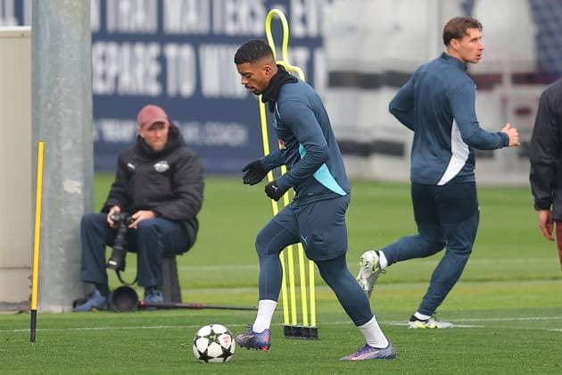 RB Leipzig Training 1 Bundesliga Leipzig, 04 11 2024, Training center at Cottaweg, Season 2024 2025, Football, Men, 1 Bundesliga , RB Leipzig Training , In the picture Benjamin Henrichs ,