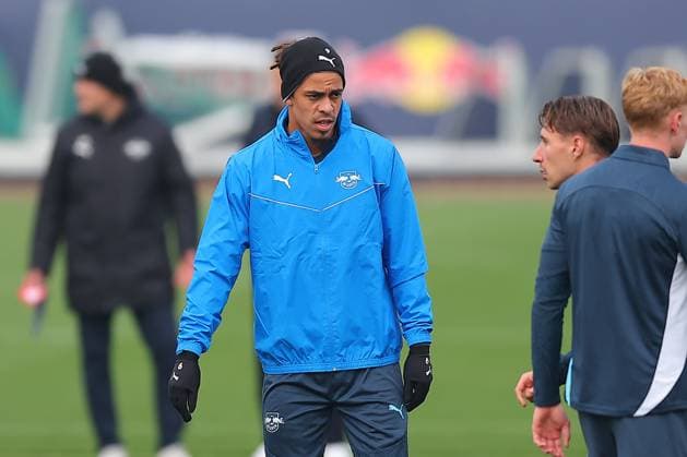 RB Leipzig Training 1 Bundesliga Leipzig, 04 11 2024, Training center at Cottaweg, Season 2024 2025, Football, Men, 1 Bundesliga , RB Leipzig Training , In the picture Yussuf Yurary Poulsen ,