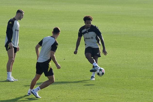 Weston McKennie Juventus FC during training at JTC Continassa Turin on November 04, 2024 in Turin, Italy - ph Giuliano Marchisciano during Juventus - Allenamento, UEFA Champions League football match in Torino, Italy, November 04 2024  Copyright: xGiulianoxMarchisciano IPAxSportx xx IPA_51262210 IPA_Agency_IPA51262210