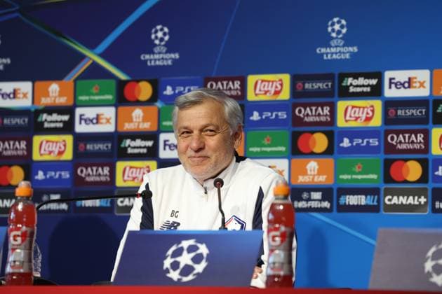 Camphin en pevele - FOOTBALL - LIGUE DES CHAMPIONS - LOSC - JUVENTUS PHOTOPQR VOIX DU NORD Pascal Bonniere ; 04 11 2024 ; Camphin en pevele , le 4 novembre 2024 , football , ligue des champions confÃ rence de presse du Losc avant le match Losc - Juventus de Turin au domaine de Luchin . photo Pascal Bonniere Bruno Genesio France  Copyright: xPHOTOPQR VOIXxDUxNORD MAXPPPxPascalxBonnierex 20241104VDN7598 20241104VDN7598