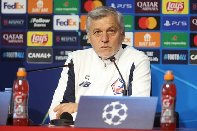 Football, CL, OSC Lille, Press conference