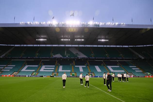 Celtic Glasgow RB Leipzig Matchday 1 Glasgow, 04 11 2024, Celtic Park, Football, UEFA Champions League, Matchday 4 , Celtic Glasgow vs RB Leipzig, Matchday 1 , In picture Pitchwalk , Only editorial use Photo for editorial use only , UEFA regulations prohibit any use of photographs as image sequences and or quasi video ,