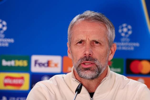 Celtic Glasgow RB Leipzig Matchday 1 Glasgow, 04 11 2024, Celtic Park, Football, UEFA Champions League, Matchday 4 , Celtic Glasgow vs RB Leipzig, Matchday 1 , In the picture Coach Marco Rose, RB Leipzig , Only editorial use Photo for editorial use only , UEFA regulations prohibit any use of photographs as image sequences and or quasi video ,