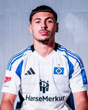 William Mikelbrencis Hamburger SV portrait appointment season 2024 2025, Men, 2 BL, HSV, Hamburg,