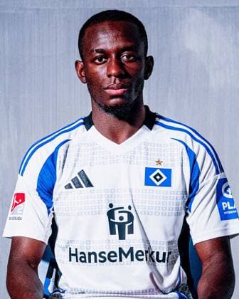 Jean Luc Dompe Hamburger SV portrait appointment season 2024 2025, Men, 2 BL, HSV, Hamburg,