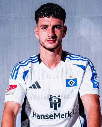 Daniel Elfadli Hamburger SV portrait appointment season 2024 2025, Men, 2 BL, HSV, Hamburg,