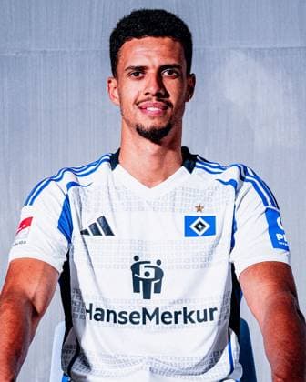 Robert Glatzel Hamburger SV portrait appointment season 2024 2025, men, 2 BL, HSV, Hamburg,