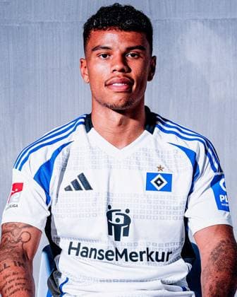 Ransford Yeboah Königsdörffer Hamburger SV Porträttermin Season 2024 2025, Men, 2 BL, HSV, Hamburg,
