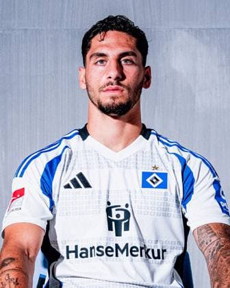 Ludovit Reis Hamburger SV portrait appointment season 2024 2025, Men, 2 BL, HSV, Hamburg,