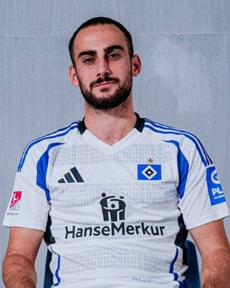 Lucas Perrin Hamburger SV portrait appointment season 2024 2025, Men, 2 BL, HSV, Hamburg,