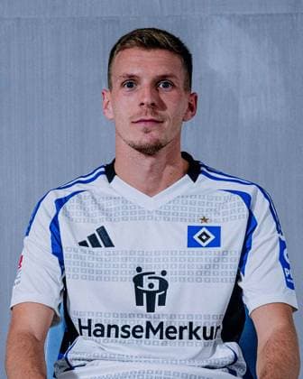 Emir Sahiti Hamburger SV portrait appointment season 2024 2025, Men, 2 BL, HSV, Hamburg,
