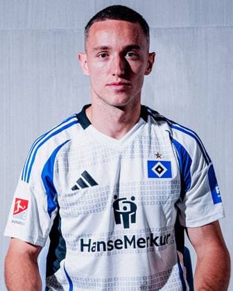 Silvan Hefti Hamburger SV portrait appointment season 2024 2025, Men, 2 BL, HSV, Hamburg,