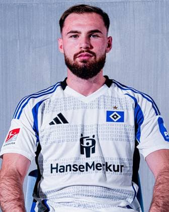 Valon Zumberi Hamburger SV portrait appointment season 2024 2025, Men, 2 BL, HSV, Hamburg,