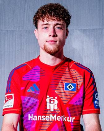 Hannes Hermann Hamburger SV portrait appointment season 2024 2025, Men, 2 BL, HSV, Hamburg,