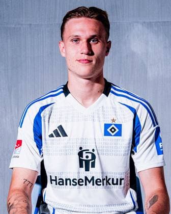 Luis Seifert Hamburger SV portrait appointment season 2024 2025, Men, 2 BL, HSV, Hamburg,