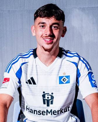 Bilal Yalcinkaya Hamburger SV portrait appointment season 2024 2025, Men, 2 BL, HSV, Hamburg,