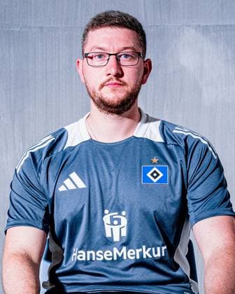Match analyst Eduard Riesen Hamburger SV portrait appointment season 2024 2025, Men, 2 BL, HSV, Hamburg,
