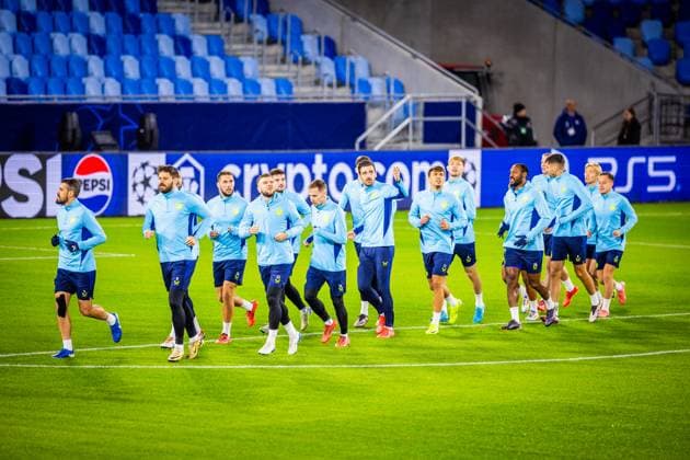 SLOVAN BRATISLAVA - GNK DINAMO ZAGREB Players of Dinamo Zagreb during team practice ahead of league phase of UEFA Champions League football match between SK Slovan Bratislava and GNK Dinamo Zagreb. Bratislava, Slovakia, November 04, 2024. PUBLICATION NOT IN SLOVAKIA Copyright: xx 080A7412