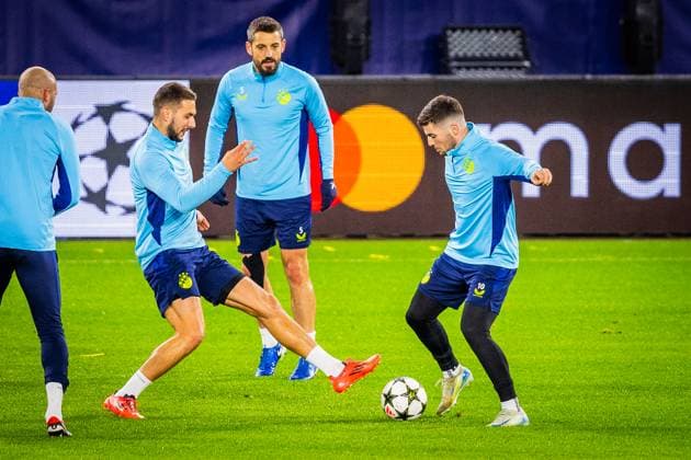 SLOVAN BRATISLAVA - GNK DINAMO ZAGREB Player of Dinamo Zagreb Martin Baturina during team practice ahead of league phase of UEFA Champions League football match between SK Slovan Bratislava and GNK Dinamo Zagreb. Bratislava, Slovakia, November 04, 2024. PUBLICATION NOT IN SLOVAKIA Copyright: xx 080A7563