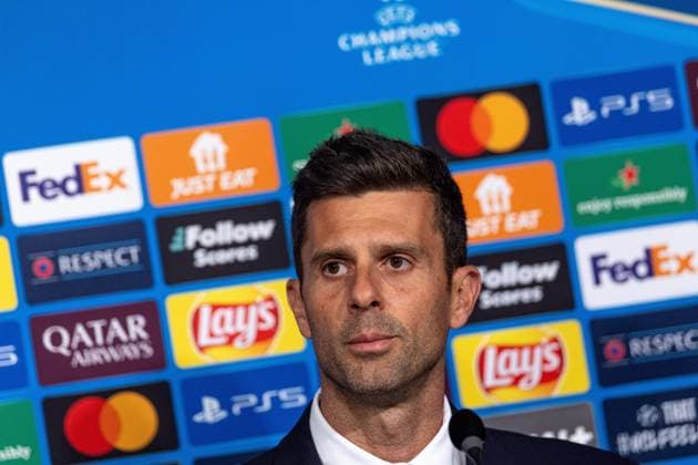 CHAMPIONS LEAGUE - LOSC - TURIN PHOTOPQR VOIX DU NORD PASCAL BONNIERE ; 04 11 2024 ; VILLENEUVE D ASCQ 04.11.2024 conference de presse de la champions league , avant le match entre le LOSC et la Juventus de Turin, Thaigo Motta . . PHOTO PASCAL BONNIERE LA VOIX DU NORD press conference, PK, Pressekonferenz on the eve of their UEFA Champions League football match against LOSC and Juventus de Turin France November 4, 2024 France  Copyright: xPHOTOPQR VOIXxDUxNORD MAXPPPxPASCALxBONNIEREx 20241104VDN8181 20241104VDN8181