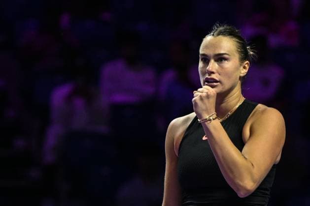 WTA, Tennis Damen Finals 2024 - Day 3 RIYADH, SAUDI ARABIA - NOVEMBER 04: Aryna Sabalenka of Belarus during her match against Jasmine Paolini of Italy on day 3 of the 2024 WTA Finals, part of the Hologic WTA Tour, held at King Saud University Indoor Arena on November 04, 2024, in Riyadh, Saudi Arabia. Riyadh Saudi Arabia  Copyright: xArturxWidakx originalFilename:widak-wtafinal241104_npWYg.jpg