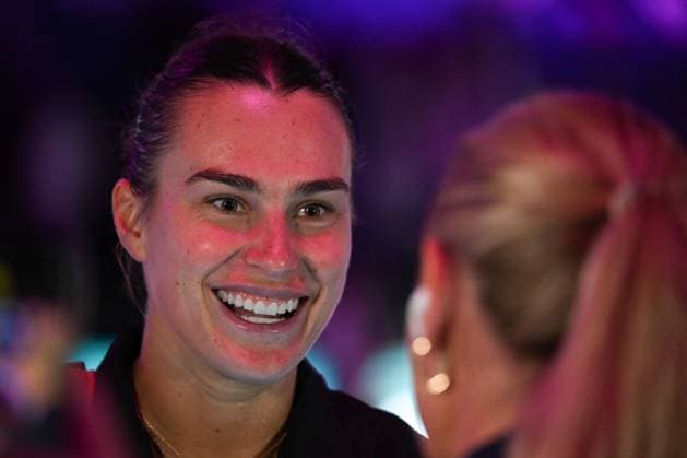 WTA, Tennis Damen Finals 2024 - Day 3 RIYADH, SAUDI ARABIA - NOVEMBER 04: Aryna Sabalenka of Belarus speaks to the media after her victory against Jasmine Paolini of Italy on day 3 of the 2024 WTA Finals, part of the Hologic WTA Tour, held at King Saud University Indoor Arena on November 04, 2024, in Riyadh, Saudi Arabia. Riyadh Saudi Arabia  Copyright: xArturxWidakx originalFilename:widak-wtafinal241104_np89Y.jpg