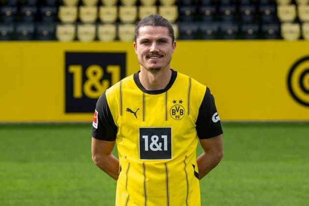 Borussia Dortmund; 1. BL, Porträttermin 2024 2025 Marcel Sabitzer; Borussia Dortmund; 1. BL, Porträttermin 2024 2025 Foto: Borussia Dortmund Hendrik Deckers via Revierfoto Borussia Dortmund; 1. BL, Porträttermin 2024 2025