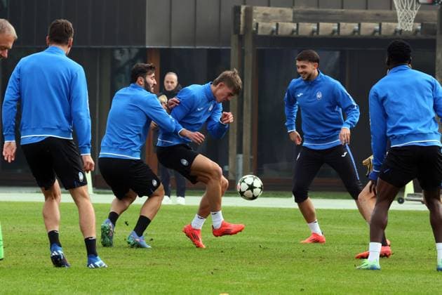 Football, CL, Atalanta Bergamo Training