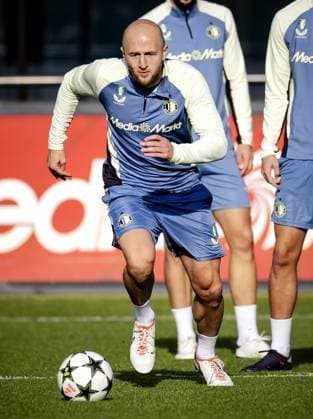 ROTTERDAM - Gernot Trauner of Feyenoord during a training session at training complex 1908 prior to the Champions League match against FC Red Bull Salzburg. ANP ROBIN VAN LONKHUIJSEN xVIxANPxSportx xxANPxIVx 512740052 originalFilename: 512740052.jpg