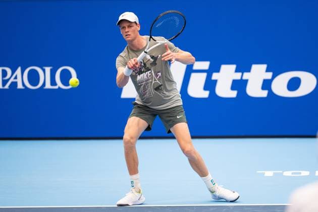 Jannik Sinner trains at the Sporting, where training courts are set up in Turin, Italy, where the ATP, Tennis Herren Finals will begin on Sunday, Nov. 10 - News - Sunday, November 1, 2024.  Copyright: xMarcoxAlpozzi LaPressex