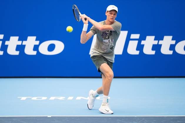 Jannik Sinner trains at the Sporting, where training courts are set up in Turin, Italy, where the ATP, Tennis Herren Finals will begin on Sunday, Nov. 10 - News - Sunday, November 1, 2024.  Copyright: xMarcoxAlpozzi LaPressex