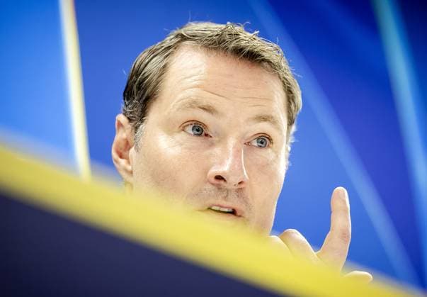 ROTTERDAM - Feyenoord coach Brian Priske of Feyenoord during a press conference, PK, Pressekonferenz at De Kuip prior to the Champions League match against FC Red Bull Salzburg. ANP ROBIN VAN LONKHUIJSEN xVIxANPxSportx xxANPxIVx 512749446 originalFilename: 512749446.jpg