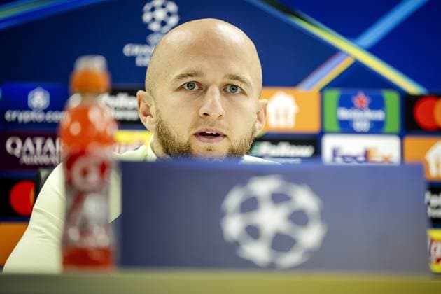 ROTTERDAM - Gernot Trauner of Feyenoord during a press conference, PK, Pressekonferenz at the Kuip prior to the Champions League match against FC Red Bull Salzburg. ANP ROBIN VAN LONKHUIJSEN xVIxANPxSportx xxANPxIVx 512749820 originalFilename: 512749820.jpg