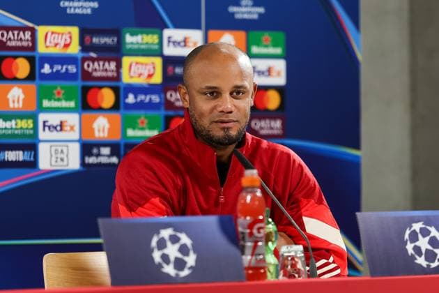 Vincent Kompany FC Bayern Muenchen, Head coach at the press conference, Ger, International press conference, FC Bayern Muenchen, Football, UEFA Champions League, Matchday 4, 2024 2025 season, 05 11 2024, Ger, International press conference, FC Bayern Muenchen, Football, UEFA Champions League, Matchday 4, 2024 2025 season, 05 11 2024 Muenchen Copyright: xEibner-Pressefoto JennixMaulx EP_JML