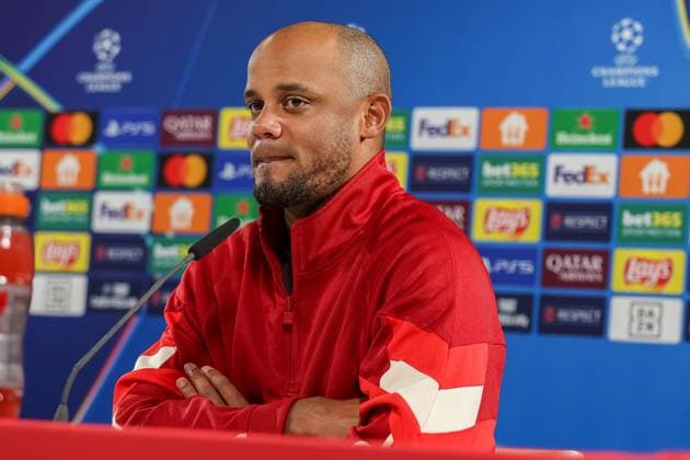 Vincent Kompany FC Bayern Muenchen, Head coach at the press conference, Ger, International press conference, FC Bayern Muenchen, Football, UEFA Champions League, Matchday 4, 2024 2025 season, 05 11 2024, Ger, International press conference, FC Bayern Muenchen, Football, UEFA Champions League, Matchday 4, 2024 2025 season, 05 11 2024 Muenchen Copyright: xEibner-Pressefoto JennixMaulx EP_JML