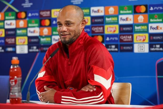 Vincent Kompany FC Bayern Muenchen, Head coach at the press conference, Ger, International press conference, FC Bayern Muenchen, Football, UEFA Champions League, Matchday 4, 2024 2025 season, 05 11 2024, Ger, International press conference, FC Bayern Muenchen, Football, UEFA Champions League, Matchday 4, 2024 2025 season, 05 11 2024 Muenchen Copyright: xEibner-Pressefoto JennixMaulx EP_JML